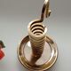 Golden brass candlestick from the 70's