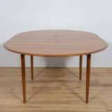 Mid-Century Teak Danish Round Dining Table, 1970s