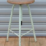 Industrial tripod stool establishments Sautereau Paris adjustable in height