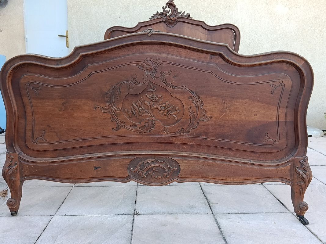 Walnut cabinetmaker's bed