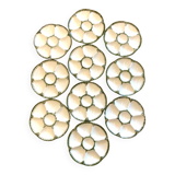 GIEN oyster plates