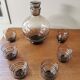 Art Deco carafe and glass set