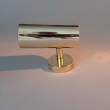 Modernist wall lamp in gilded brass, Italy 1970/1980.