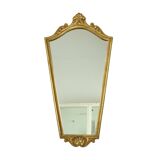 Classic Gold Leaf Mirror Crested Mirror Baroque Style 75cm