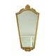 Classic Gold Leaf Mirror Crested Mirror Baroque Style 75cm
