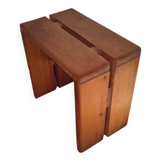 Tabouret Charlotte Perriand les Arcs 1969