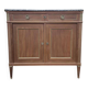 Buffet bas de style Louis XVI en acajou et marbre