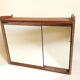 Small Wall Mounted Teak Toilet Cabinet Solid 50s