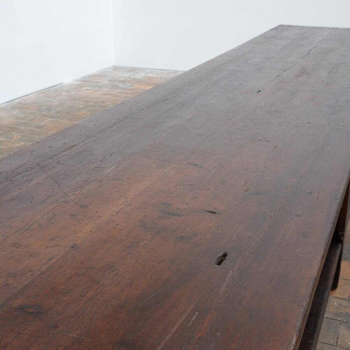 Grande table de drapier vintage, 1920