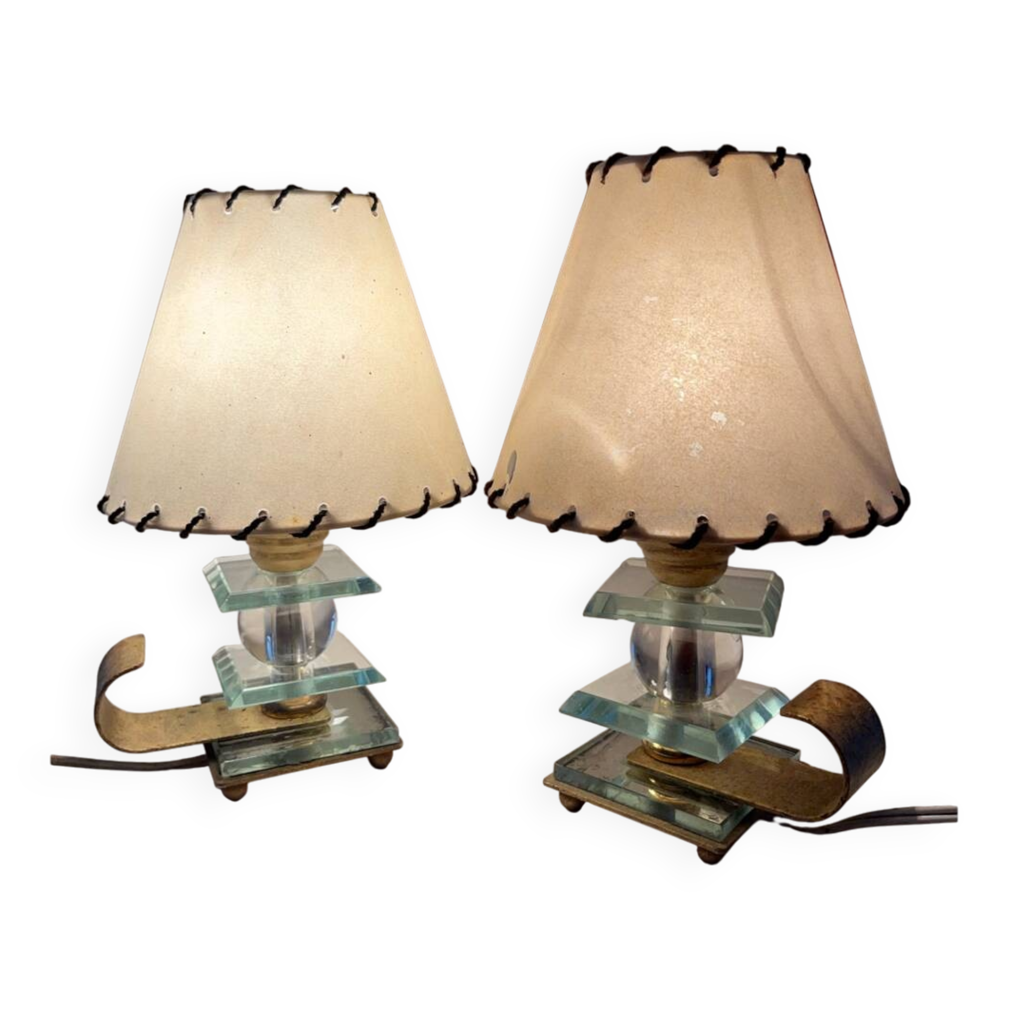 Paire de lampes Art déco