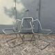 Vintage Italian design chrome metal chair from the 70s