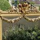Gilded plaster mirror Louis XVl style