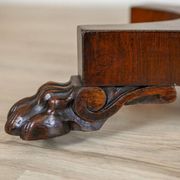 Table de cartes en palissandre pliable, années 1920