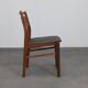 Rare mid-century modern teak dining chairs, set of 4, 1960s