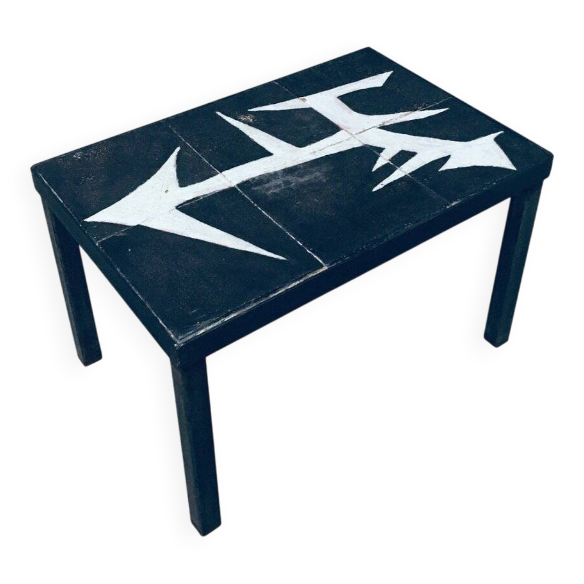Ceramic Tile Side Table, Belgium, 1960s