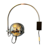GEPO Space Age Eyeball Arc chrome wall lamp