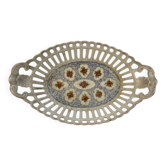 Openwork porcelain basket