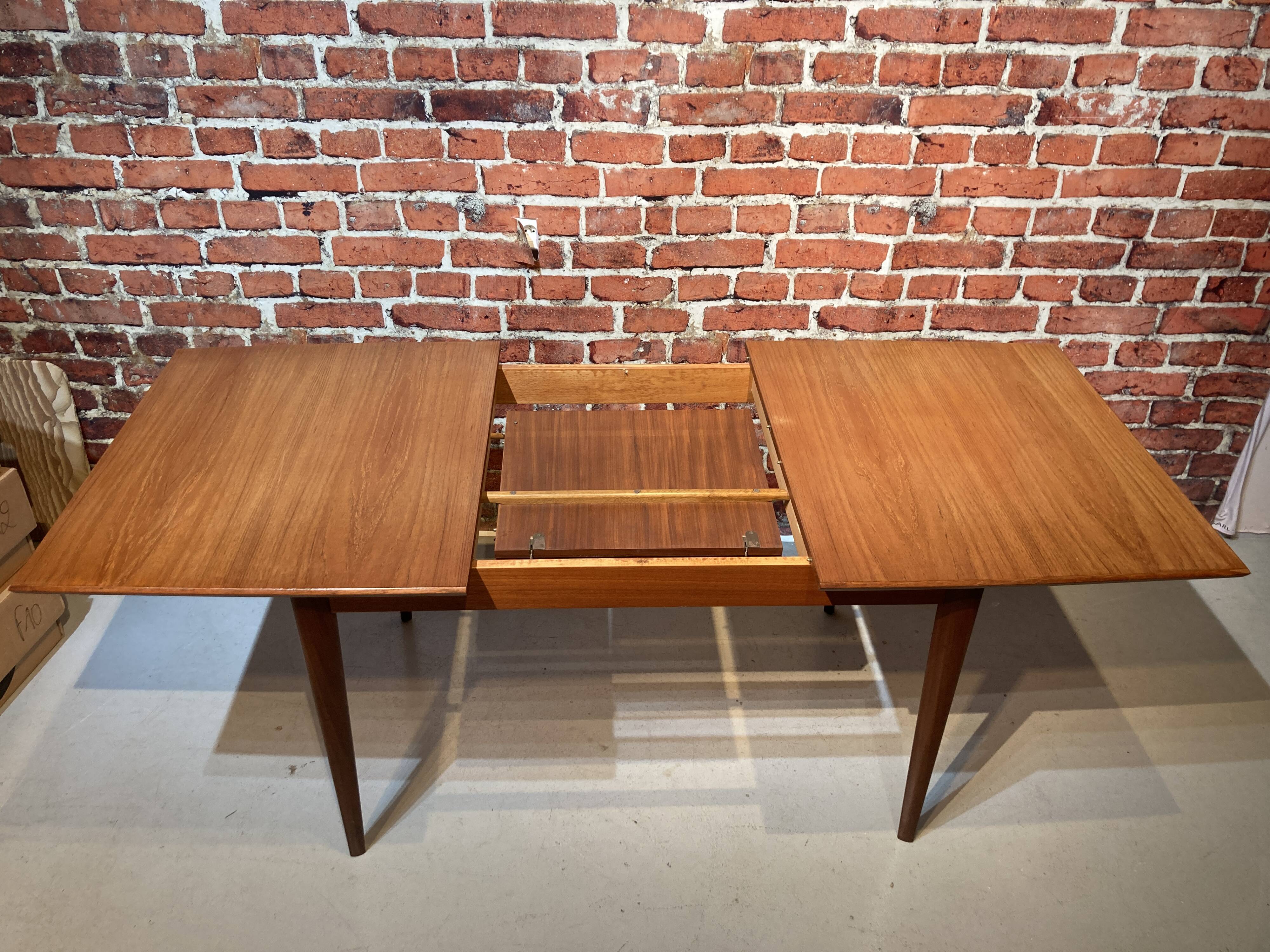 Scandinavian style wooden dining table