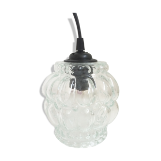 Luminaire suspension en verre ciselé