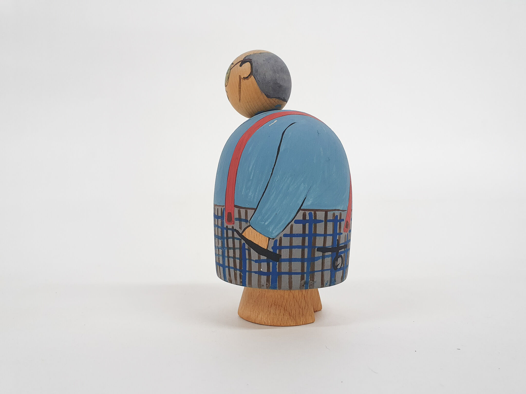 Grand-père en bois vintage