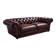 Brown tufted English Chesterfield leather sofa