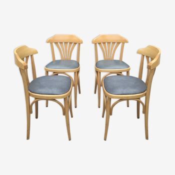 Lot de 4 chaises de bistrot de 1990