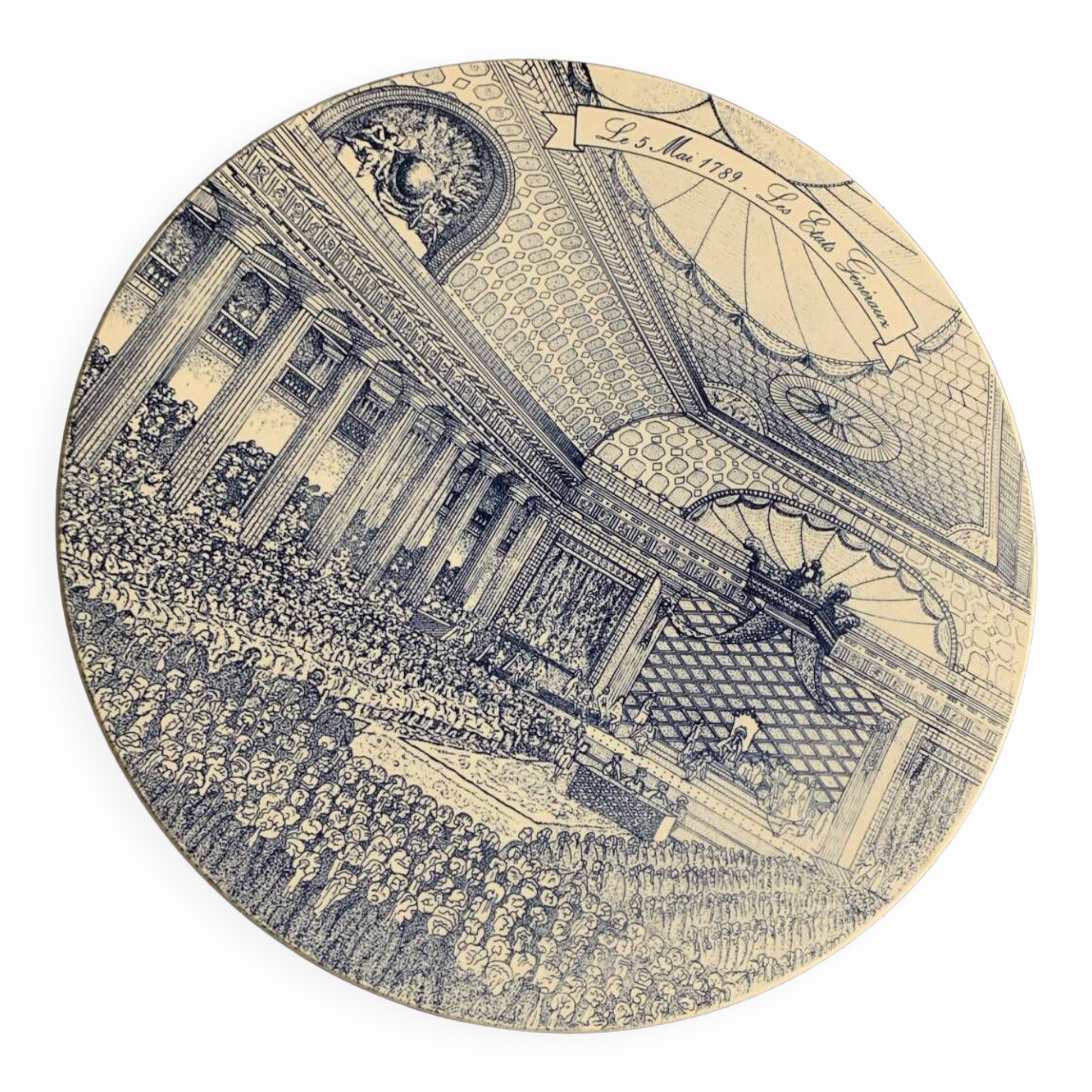 Very large decorative plate.