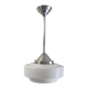 Art Deco opaline globe suspension XL - mid 20th century