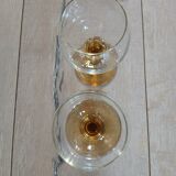 2 antique wine glasses