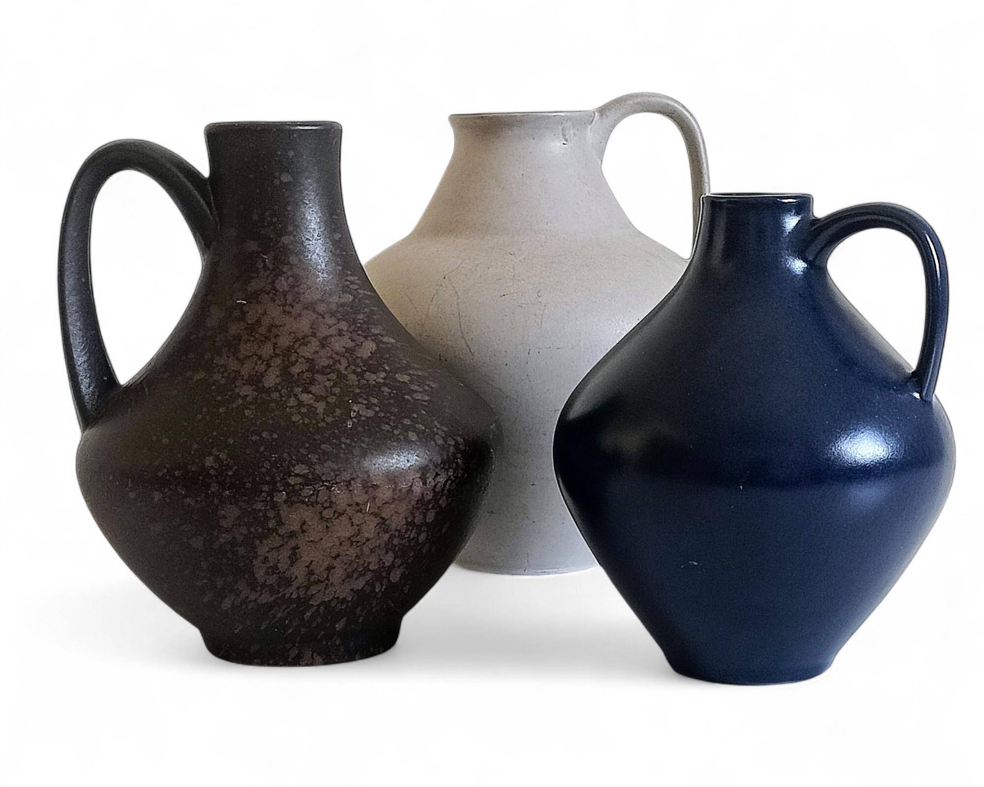 Set of Three Mid-Century Minimalist Vases by Fritz Van Daalen, Germany