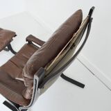 Siesta armchair with its ottoman by Ingmar Relling for Westnofa 1960s