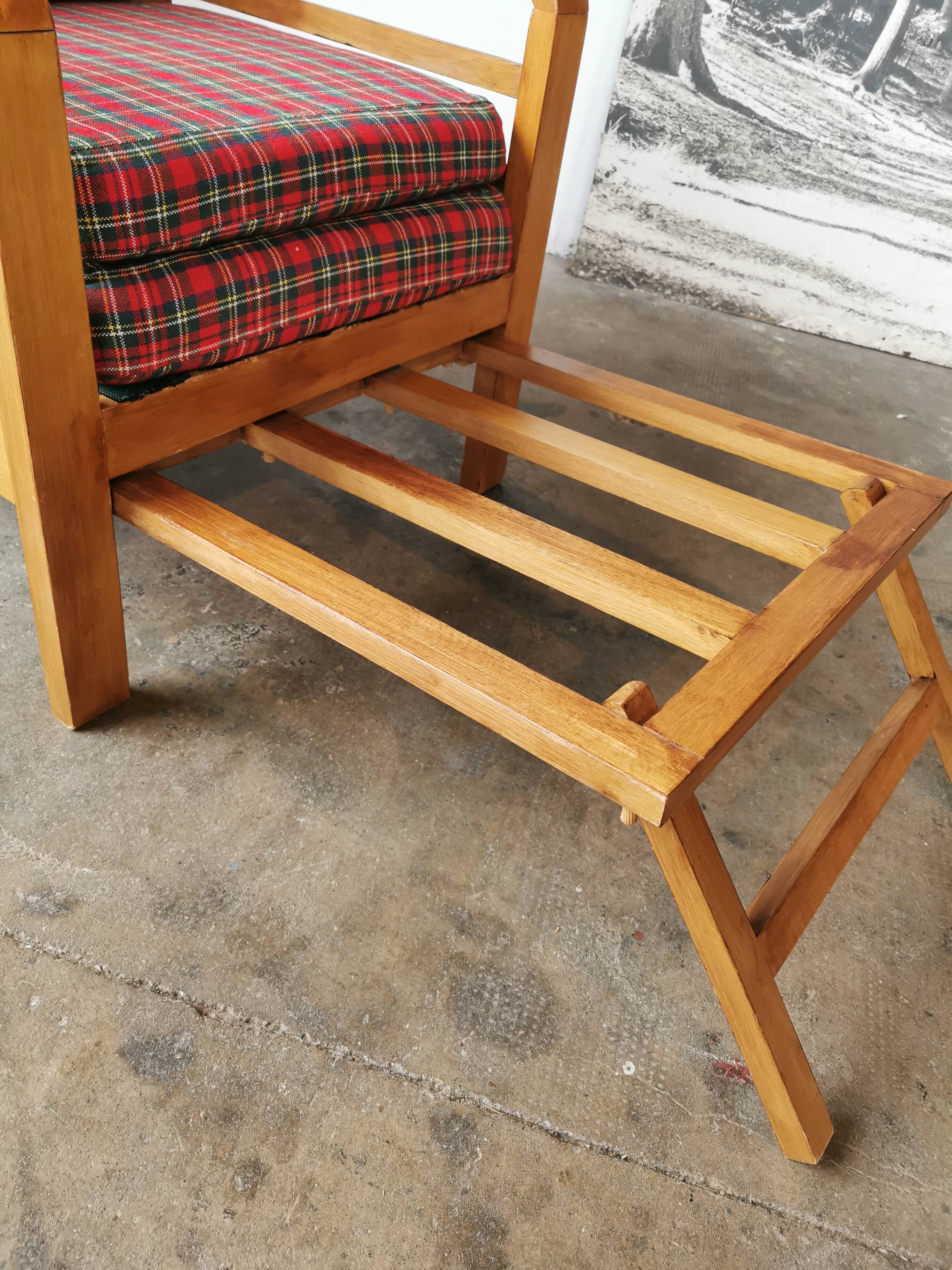 Vintage Scottish reclining armchair 1960s