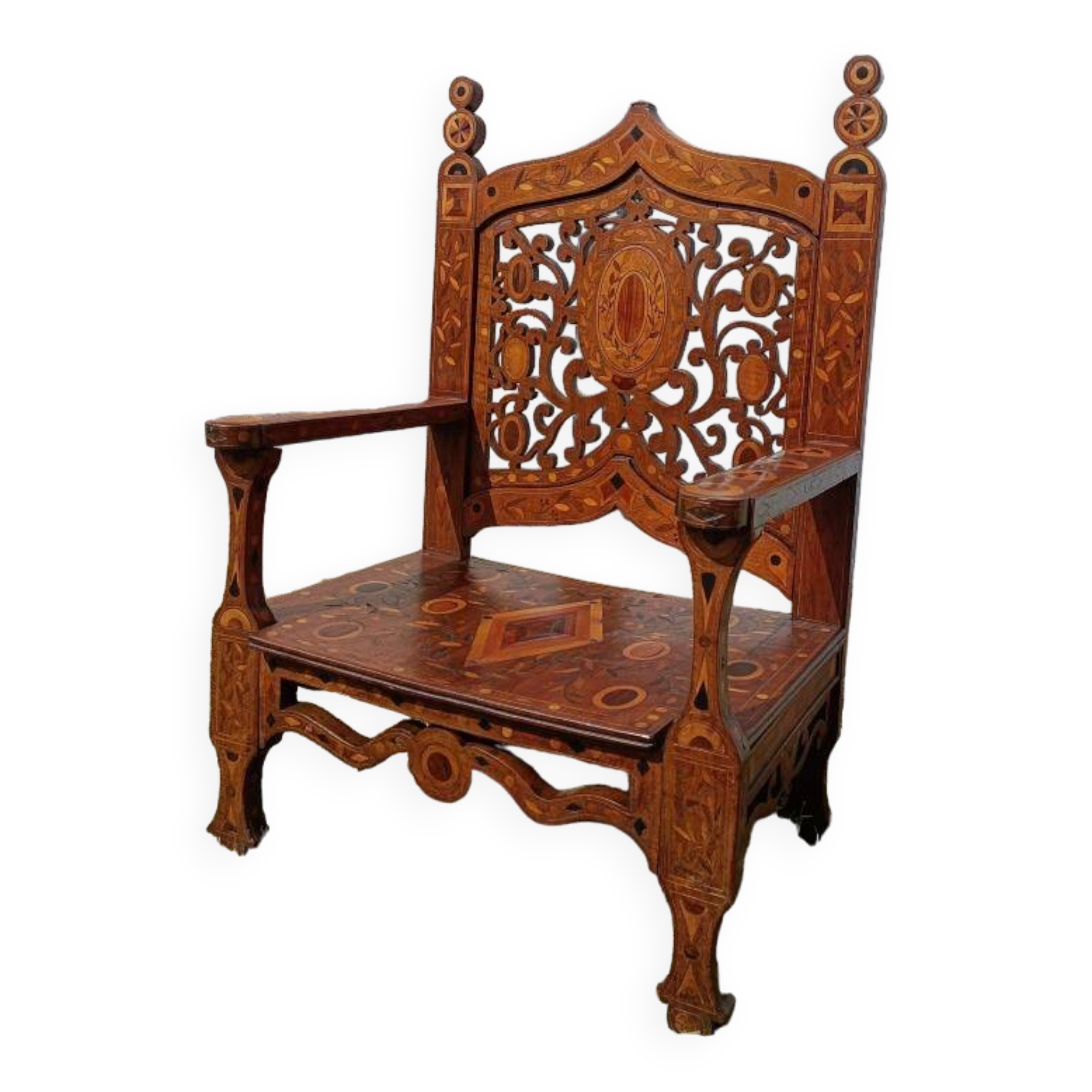 Anglo-Indian Armchair - 19th Century