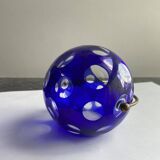 Vintage Ashtray • Crystal Ball Blue • Marita Voigt • Harzkristall • Space Age • 1970