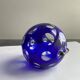 Cendrier Vintage • Cristal Ball Blue • Marita Voigt • Harzkristall • Space Age • 1970