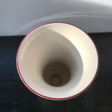 Former Vase K-G LUNEVILLE Ceramics White Decor Vintage Flowers