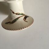 19th iron earth gateling plates, flowers and birds.