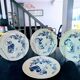 Set of 5 antique plates Choisy-le-Roi Model Kioto Earthenware Ja
