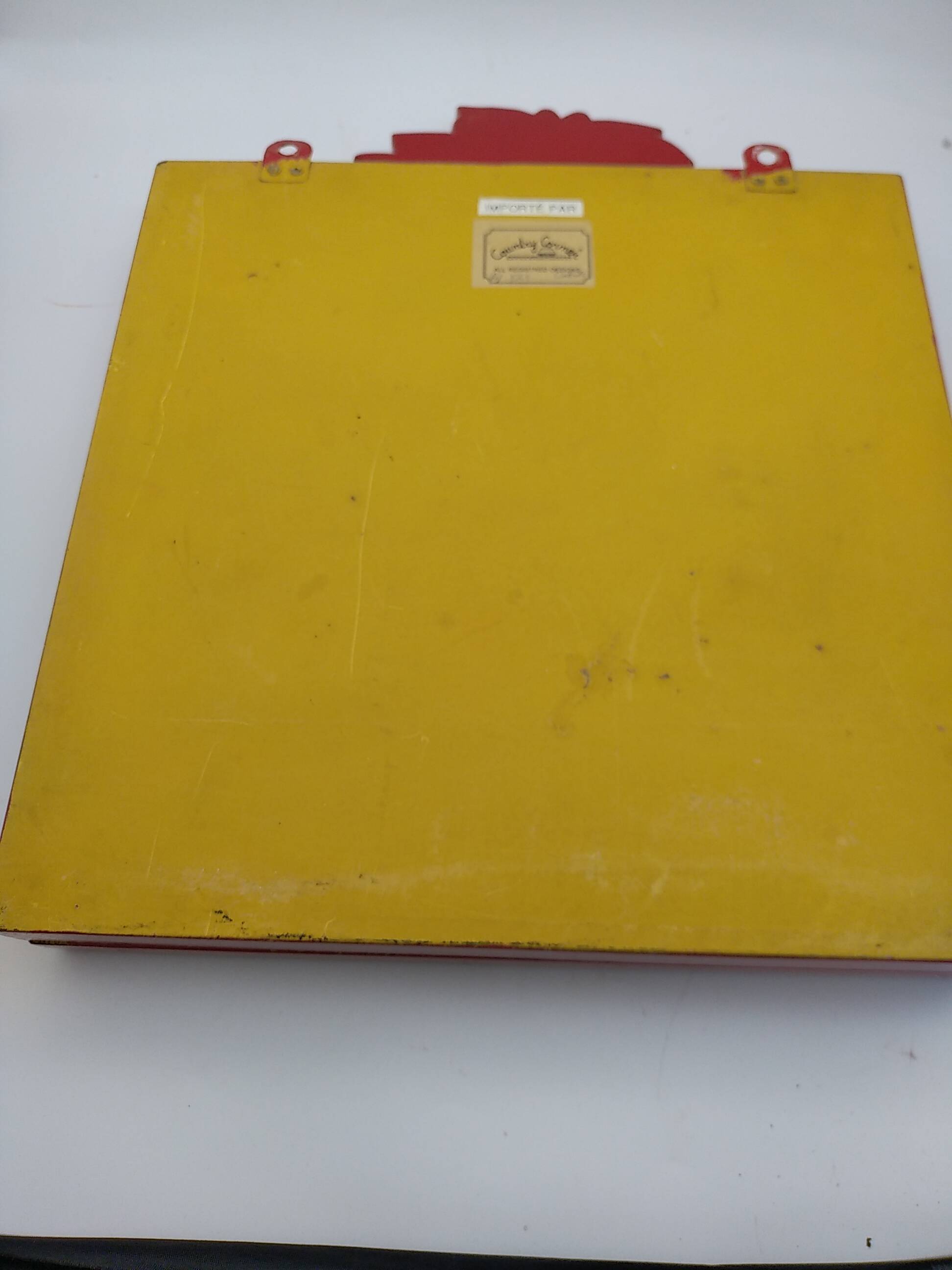 Wooden wall key holder mirror.Country Corner.