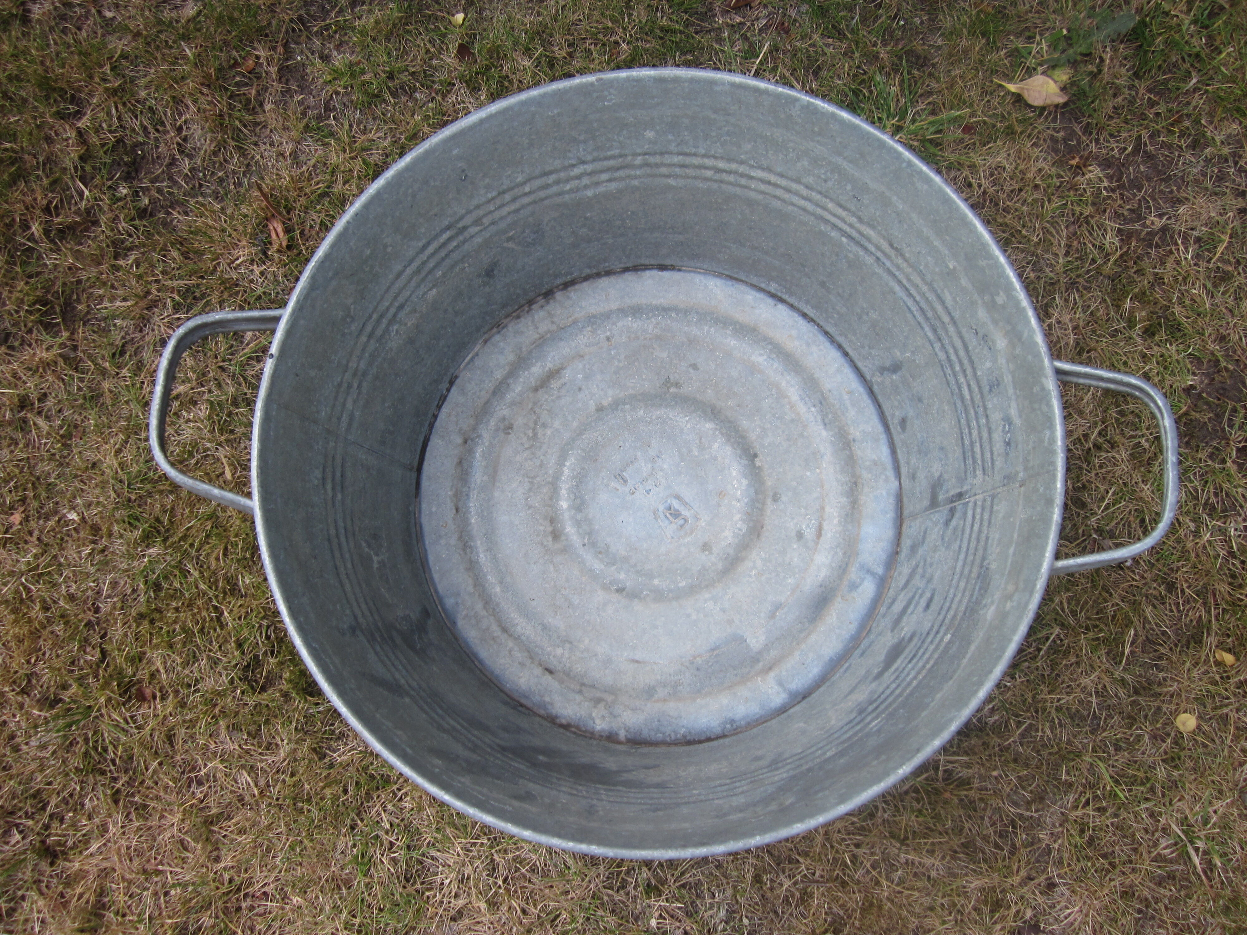 Old zinc basin