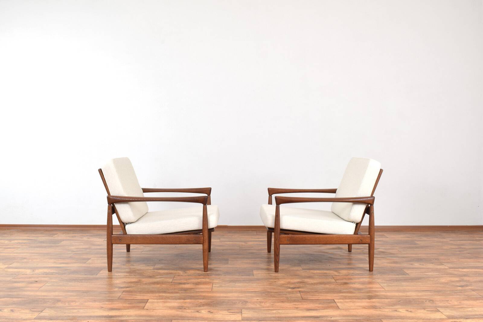 Mid-Century Oak Kolding Armchairs by Erik Wørts for IKEA, 1960s, Set of 2