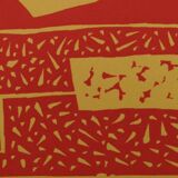 Alberto magnelli: abstract composition - original engraving