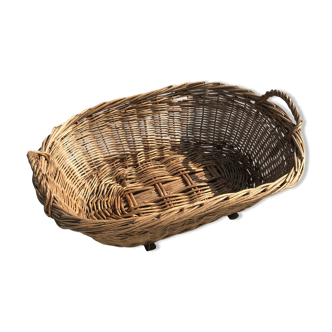 Vintage rattan/wicker pan