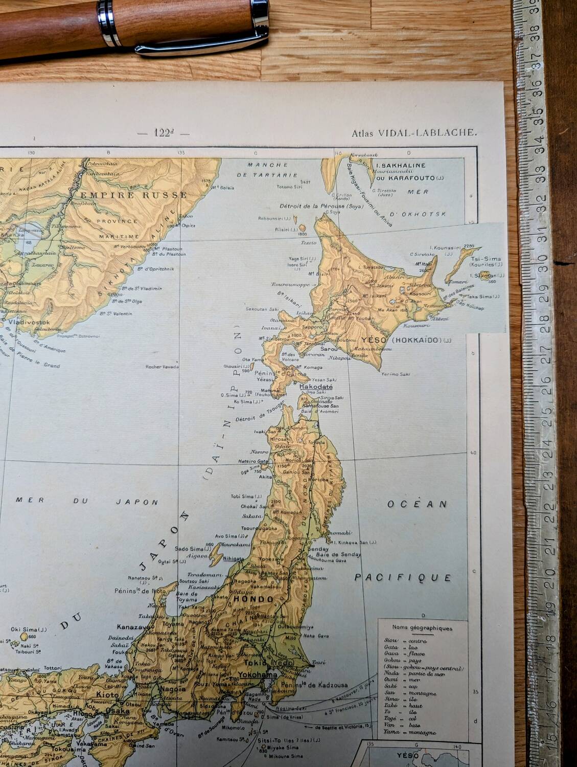 Imprimée en 1909, L'Empire du Japon
