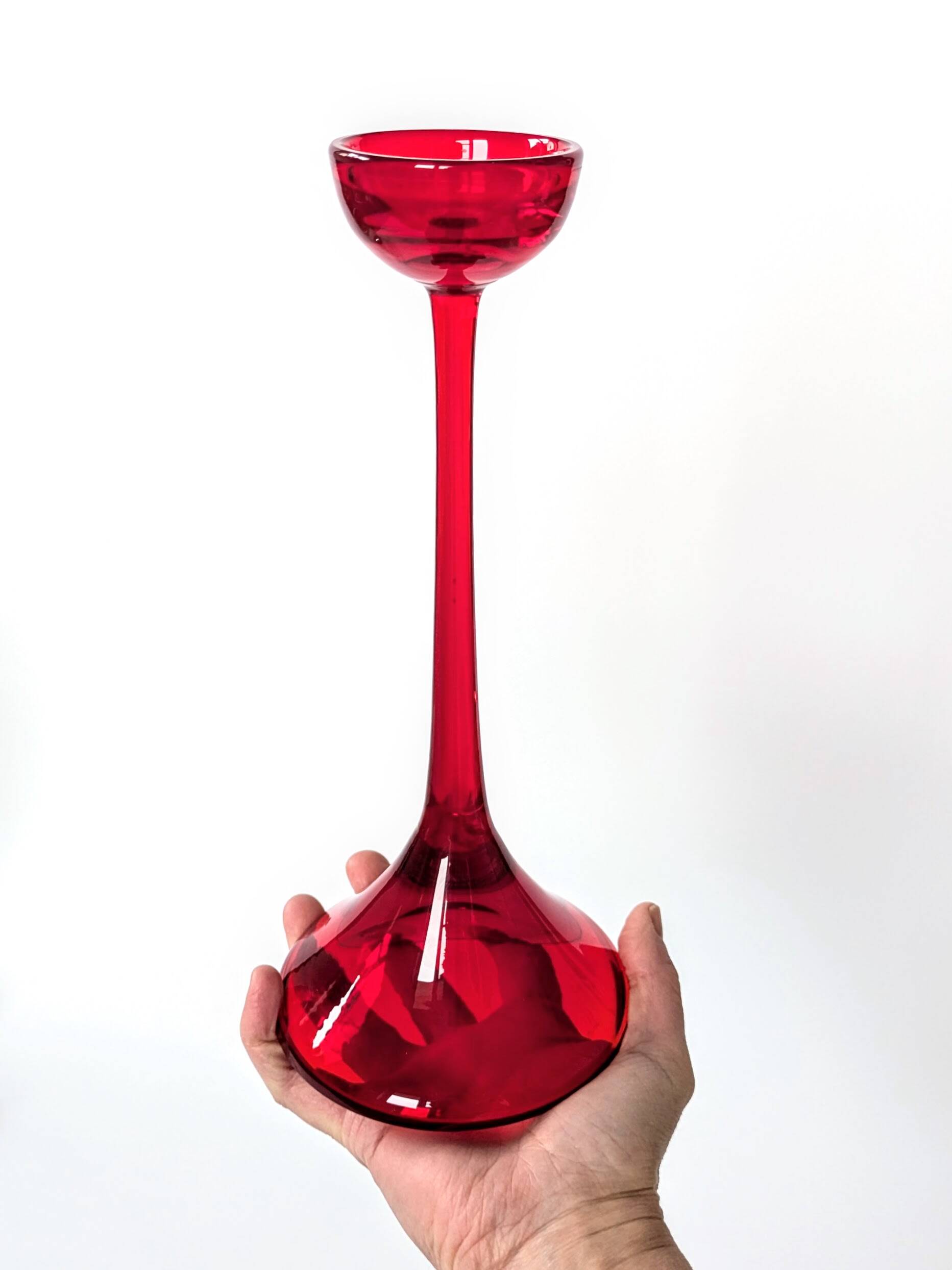 Glass candle holder | Cari Zalloni for WMF | 1970s