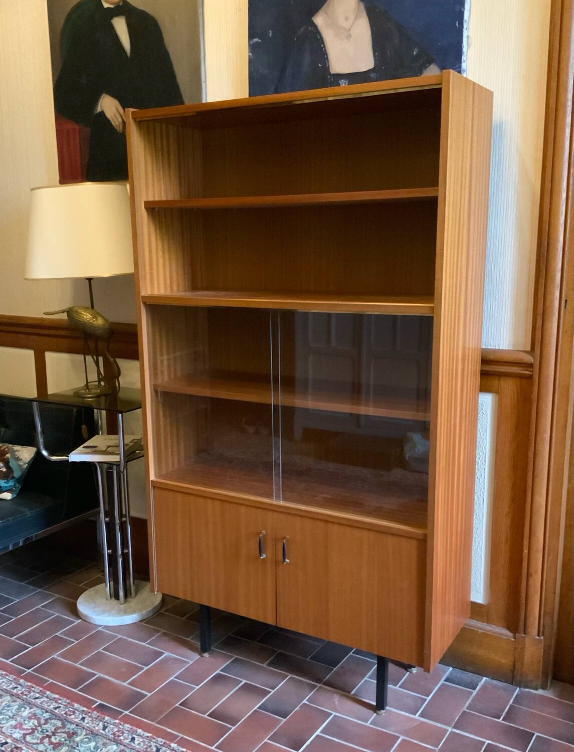Vintage display cabinet bookcase