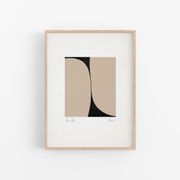 Ensemble encadré de 3 impressions giclées abstraites, format A3