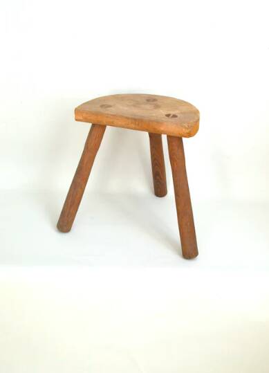 Tabouret demi-lune