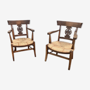 Pair of Provencal armchairs