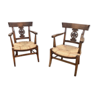 Pair of Provencal armchairs